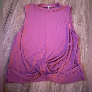 Express mock neck tank top